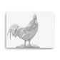 Rooster - Black & White - Canvas