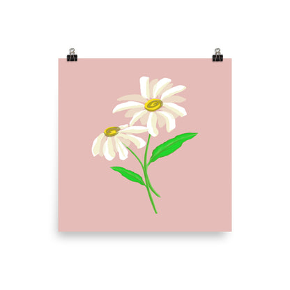Daisy Day - Rose Fog - Art Print