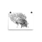 Tigers - Limited Edition - Black & White - Art Print