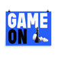 Game On - Blue Ribbon - Art Print
