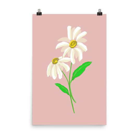 Daisy Day - Rose Fog - Art Print