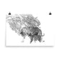 Tigers - Limited Edition - Black & White - Art Print